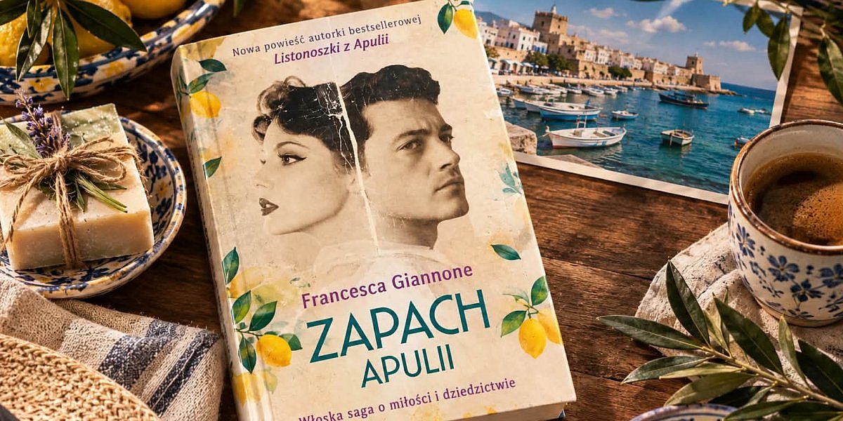 zapach apulii francesca giannone opinia 1200x600 - "Zapach Apulii": włoska saga o miłości i dziedzictwie